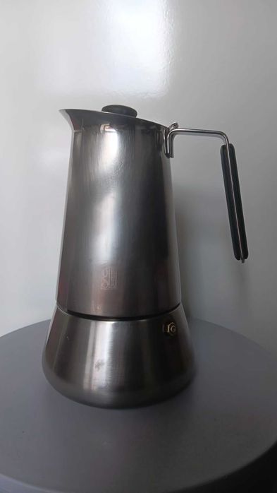 Moka italiana GB em aço inox – 10 chávenas – Made in Italy