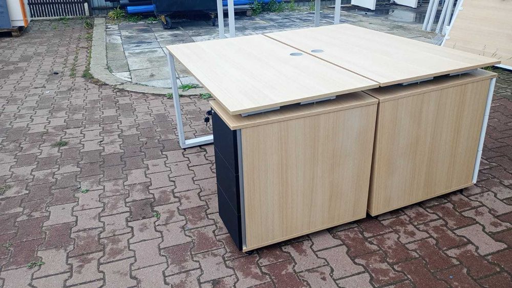 Biurko dwustanowiskowe 160x70 140x70 biurka bench do biur domu hotelu