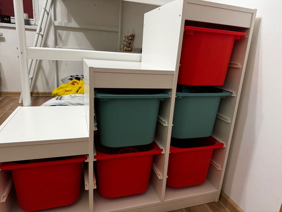 Regał Ikea Trofast + pojemniki