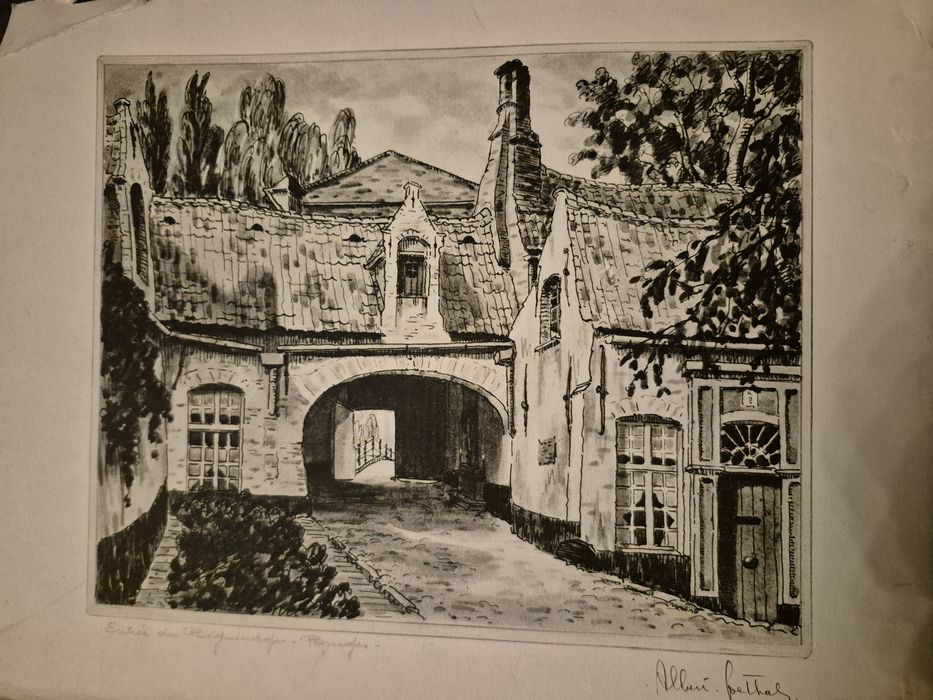 Tytuł:Albert Goethals dwie grafiki
Albert Goethals – „Entrée des Bégui