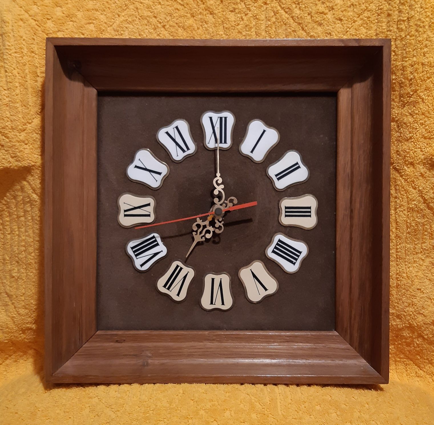Zegar ścienny Predom-Metron, oryginał z PRL-u w stylu retro