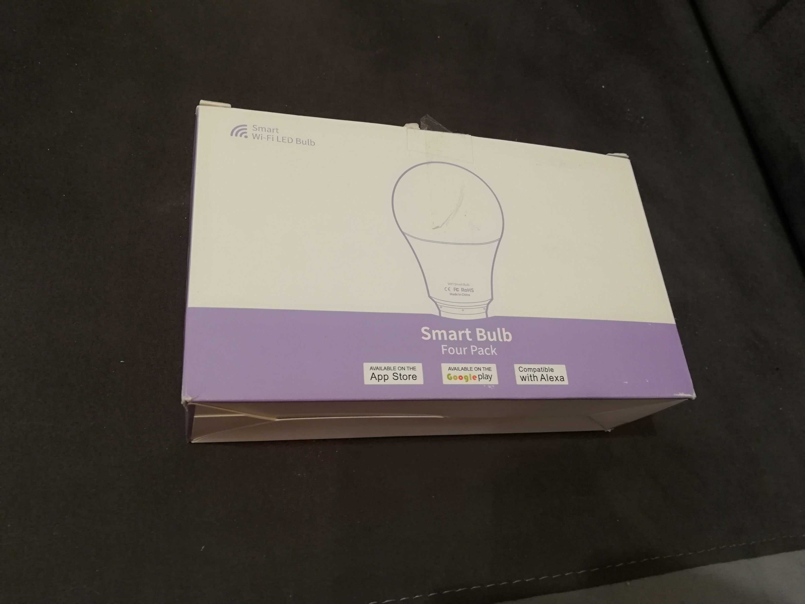 Smart Bulb Żarówka E27 LED 4 sztuki 9 W, RGB kompatybilna z Alexa.