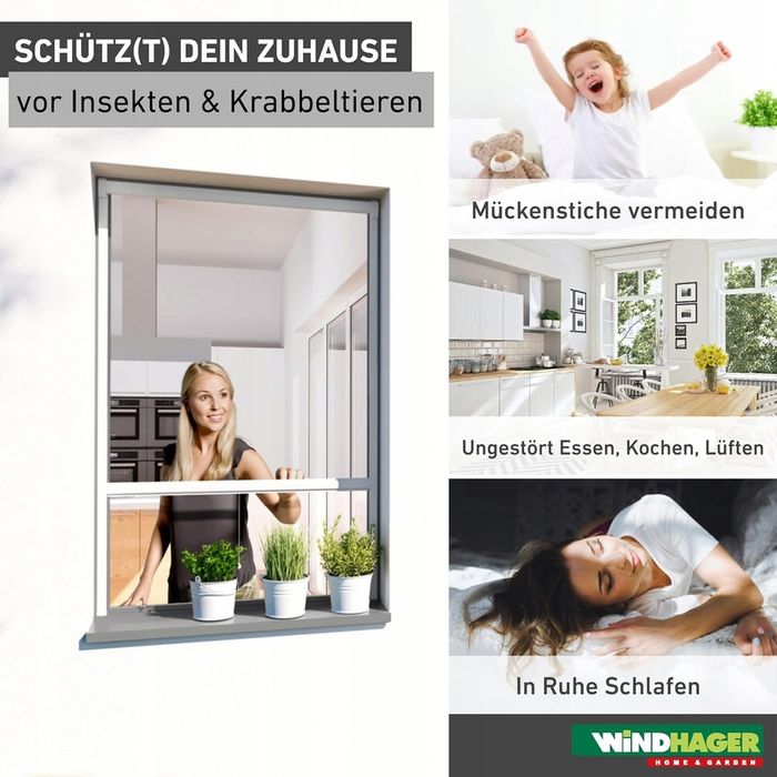 Moskitiera do okna 130 cm x 160 regulowana