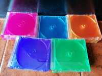 Caixas slim coloridas para cd's
