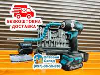 Безщітковий Гайкокрут з набором розхідника Макіта DTW500 BL 1/2 (36/6)