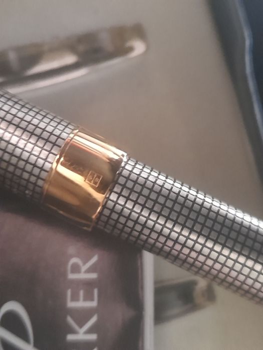 Caneta tinteiro Parker Sonnet prata 925