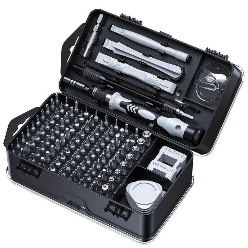 Conjunto de 115 Chaves de Fenda de Precisão em 1 - PC,TELEMOVEL ETC.
