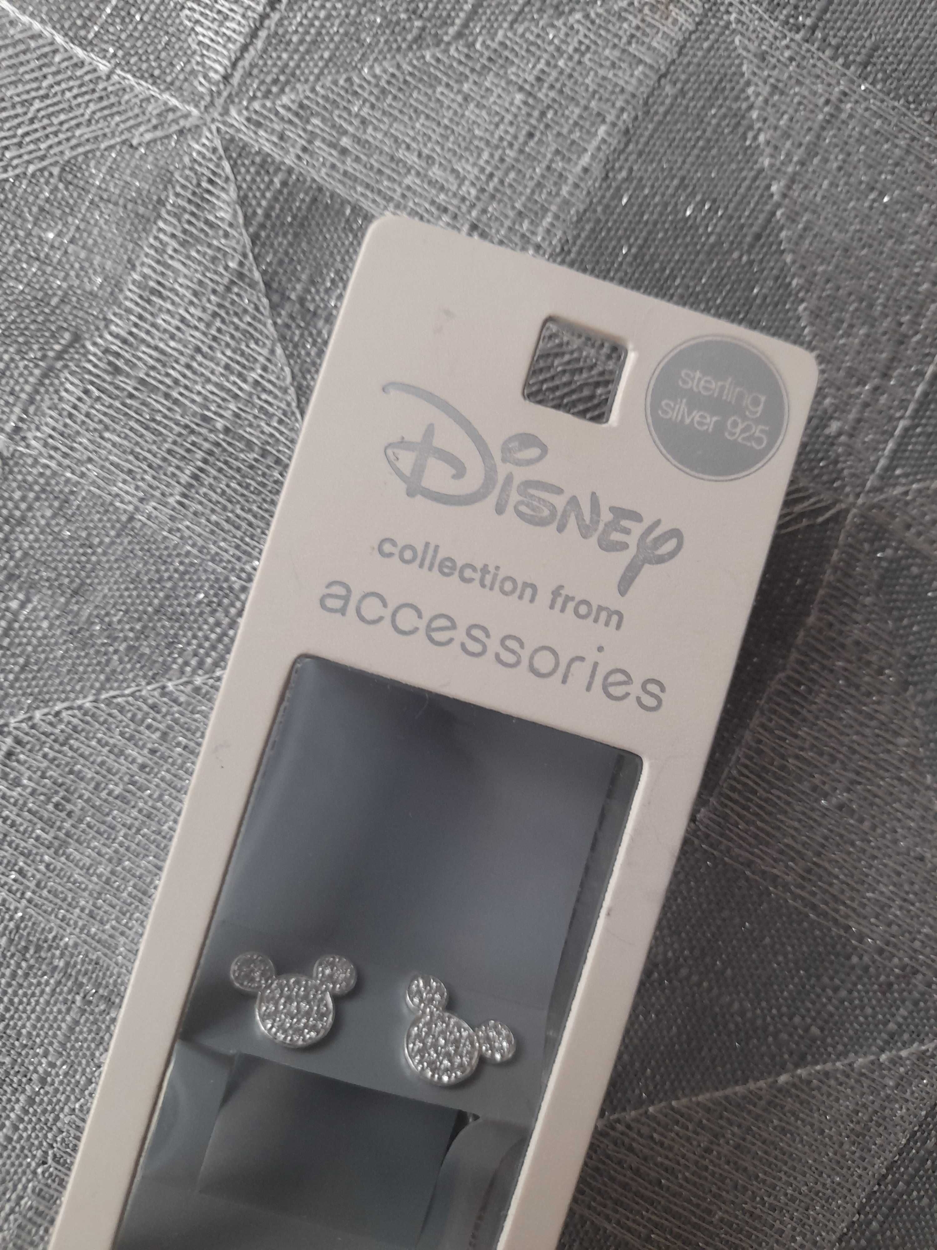 Nowe kolczyki srebrne 925 Disney Mickey