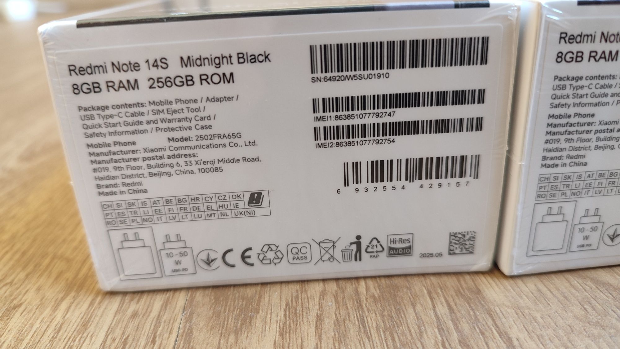 Xiaomi redmi note 14s 8/255gb nfc 200Mp g99 6.67" amoled