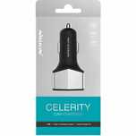 Nillkin szybka ładowarka samochodowa, port USB i USB-C czarna
