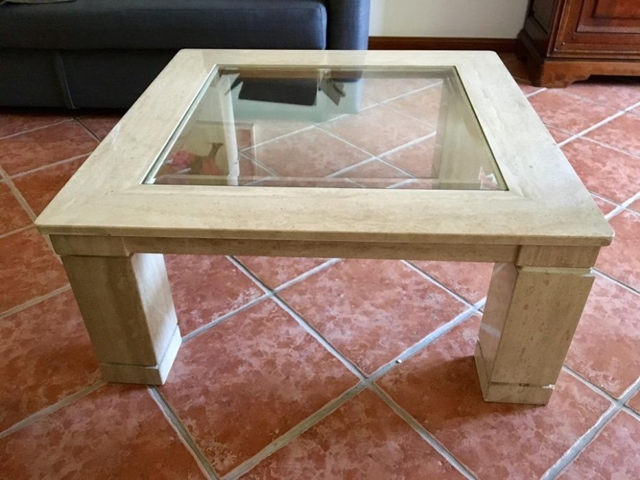 Mesa de mármore TRAVERTINO