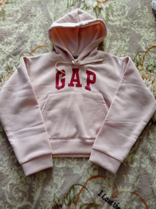 Утепленная укороченная толстовка