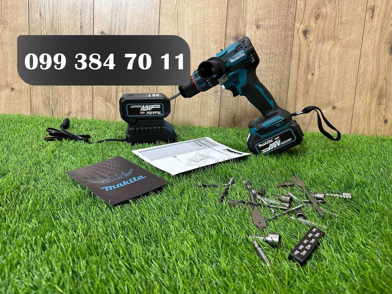 Шуруповерт бездротовий Makita DHP 485 PRO Акумуляторний шурупокрут 36V