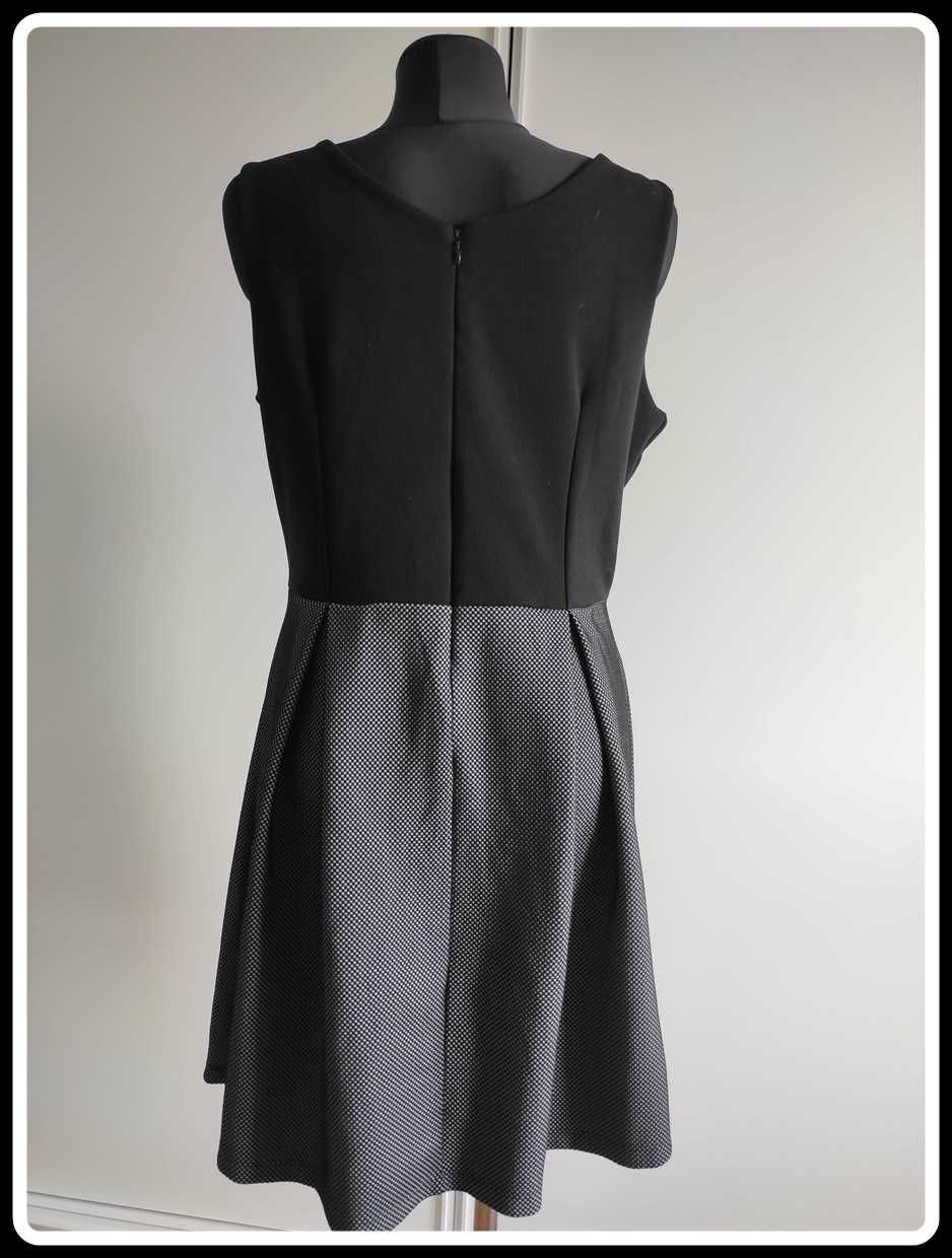Sukienka biurowa elegancka mała czarna 42 XL