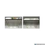 Konsola złota loft biały czarny wysoki połysk 80x20x80