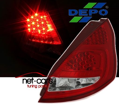 Lampy tylne tył Diodowe FORD FIESTA MK7 08-13 LED RC