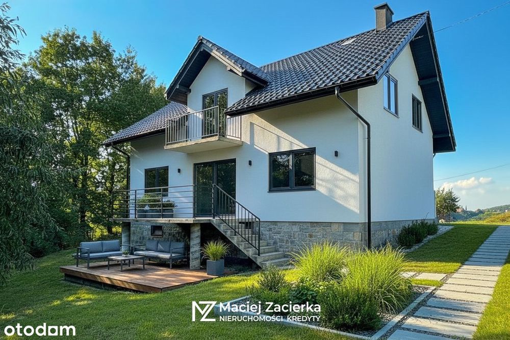 Dom w stanie surowym zamkniętym Wysoka (duża działka, las)