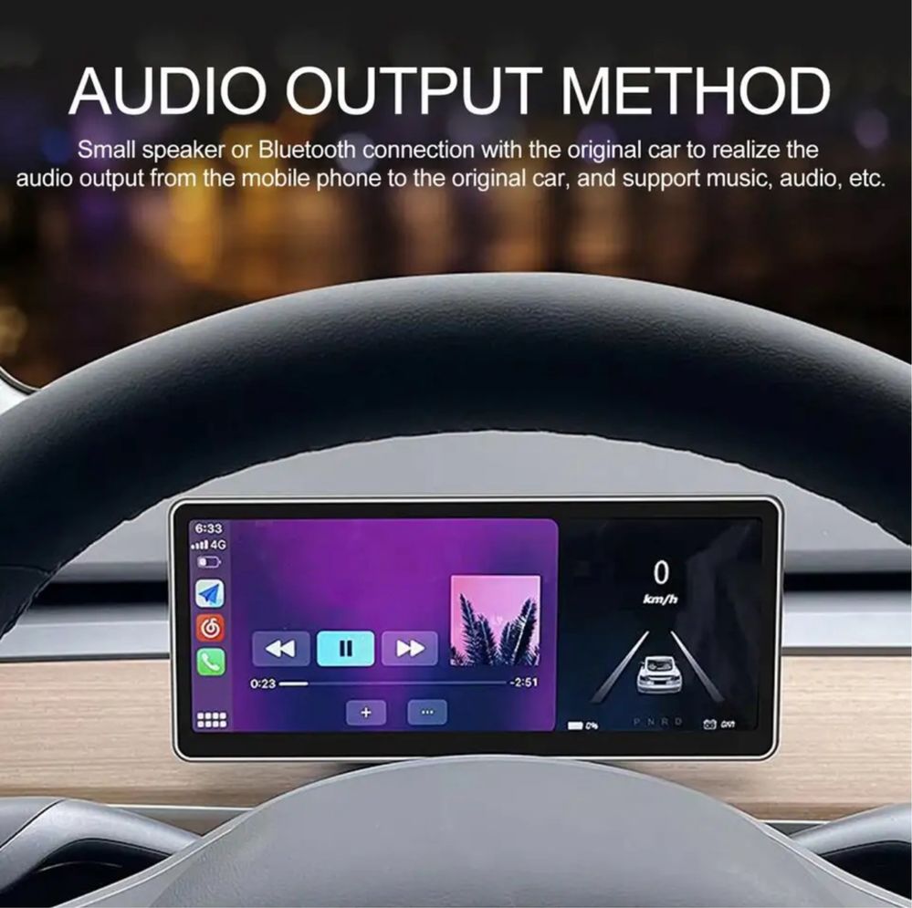 Дополнительный дисплей для Tesla model 3/Y( Intel )CarPlay/Android