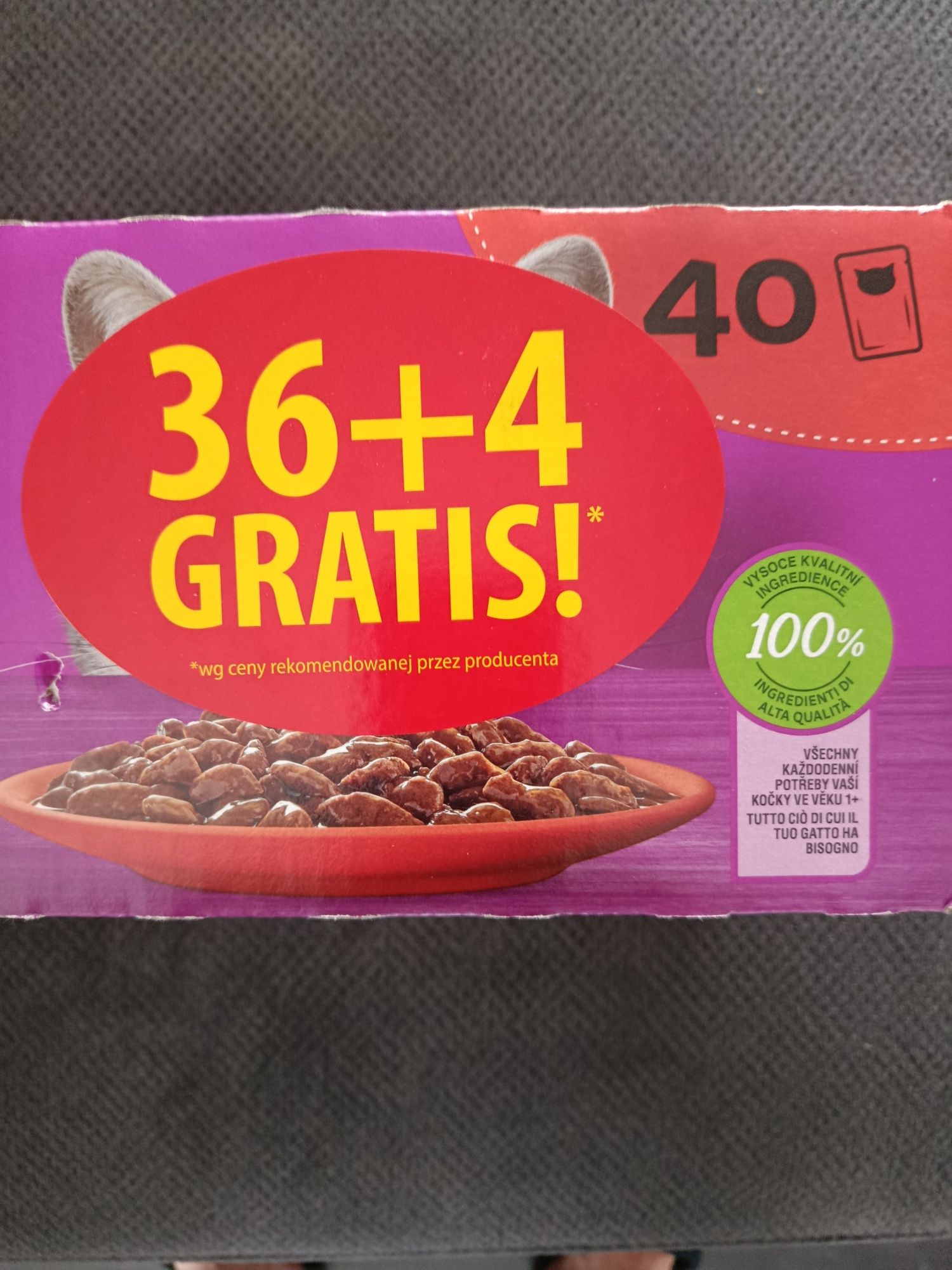 Whiskas mokra karma dla kota 40 saszetek