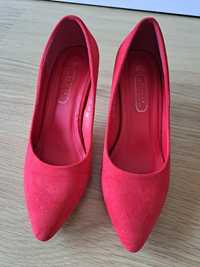 Sapatos altos stilettos vermelhos 36