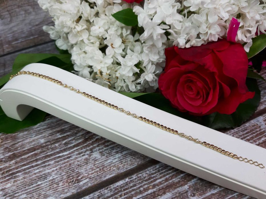 NOWA ZŁOTA BRANSOLETKA 3,31 GR. próba: 585 Komis Redi