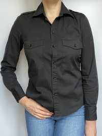Bawełniana czarna koszula damska Zara casual basic M/ 38