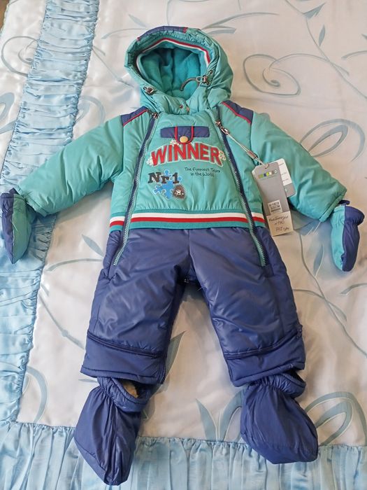 Комбінезон-конверт для малюків з хутровою підстібкою