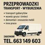 Usługi transportowe / przeprowadzki / wyburzenia – Pawłowice i okolice