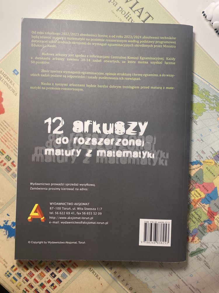 Arkusze maturalne matemtyka, gwo, zakres rozszerzony