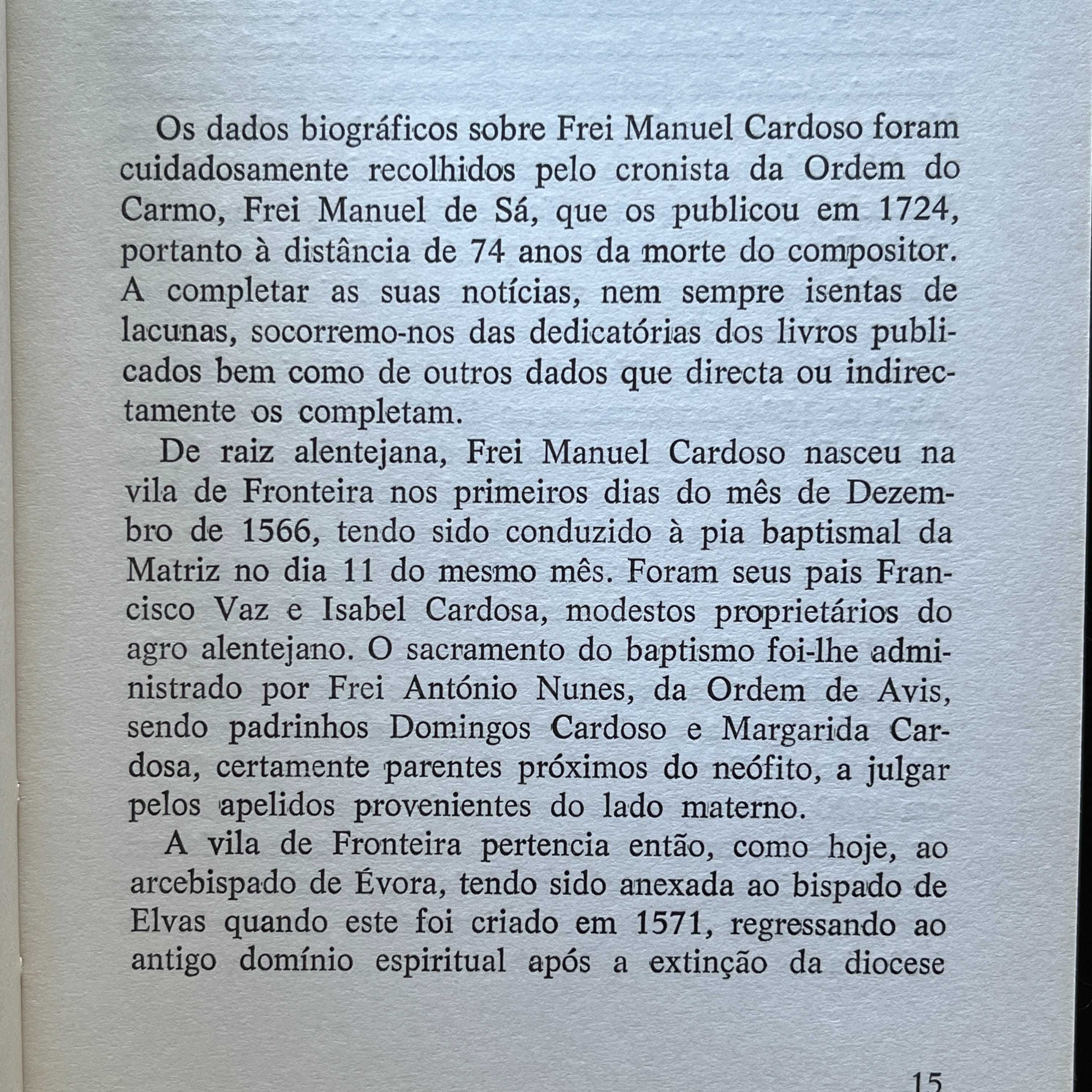 José Augusto Alegria - Frei Manuel Cardoso : compositor português