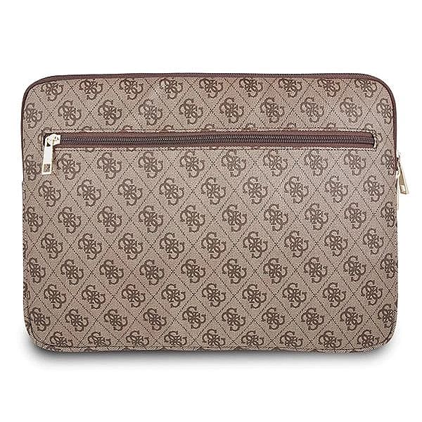 Pokrowiec Guess Uptown na laptopa 13" - brązowy