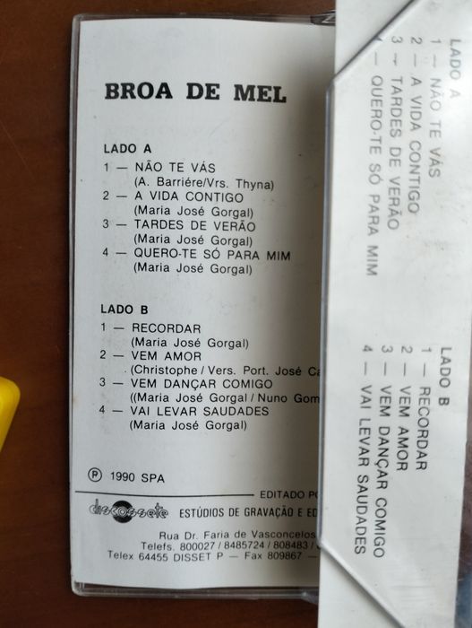 Antiga cassete Broa de Mel
