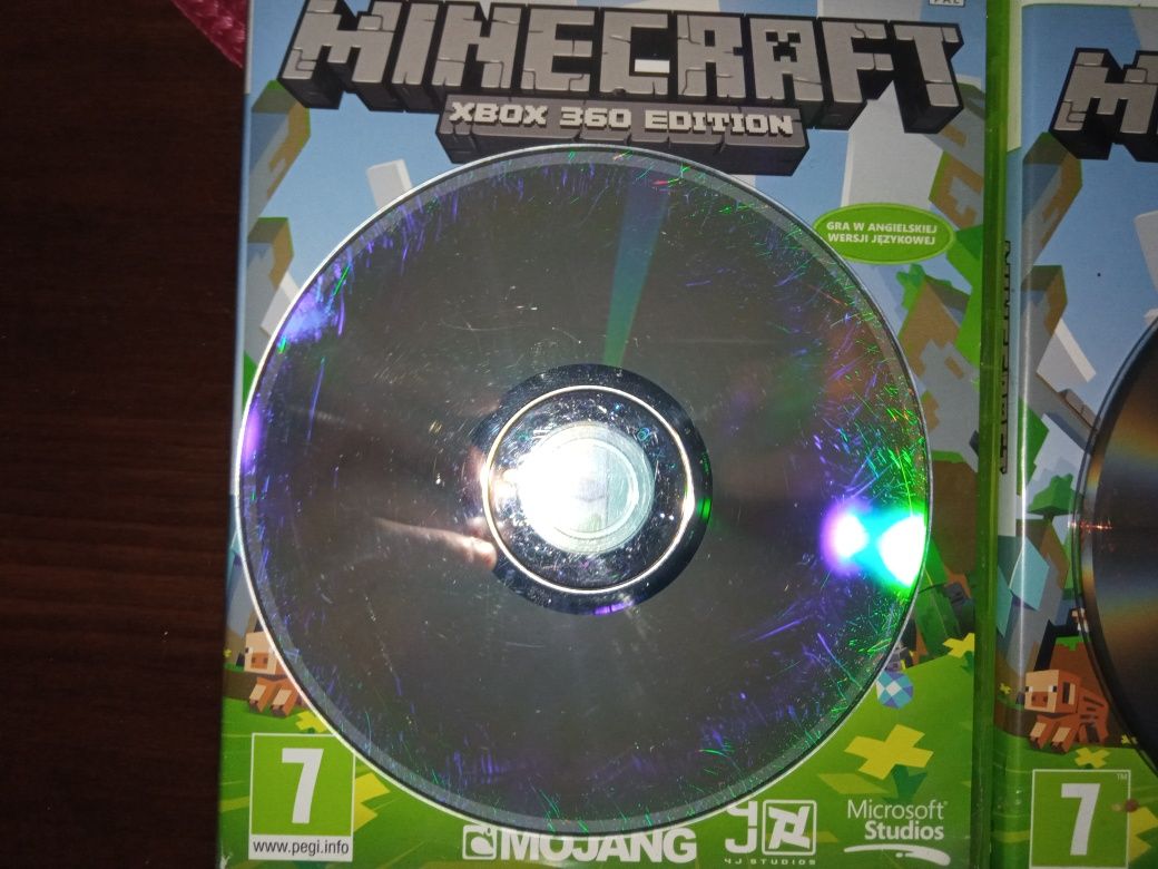 Minecraft dwie sztuki Xbox 360