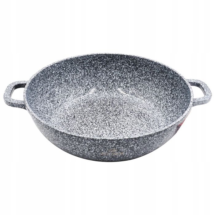 niski garnek głęboka patelnia marmurek 32cm / 5,5l