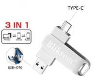 PEN drive USB /  micro B/ Tipo C de 64GB novo