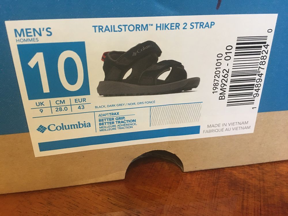 Сандали Columbia, р. 10 на 27 см