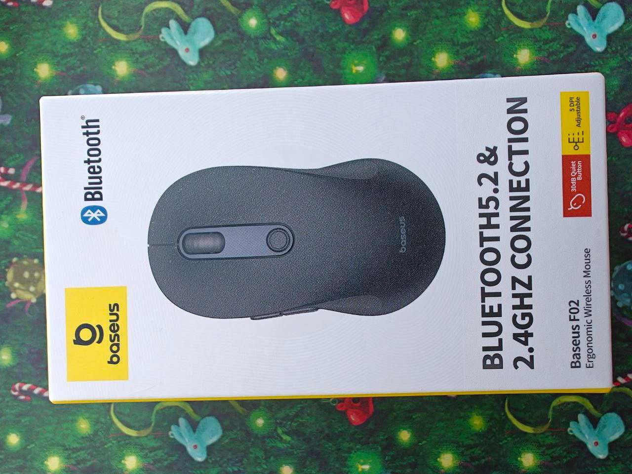 Безпроводная мышка BASEUS F02 Bluetooth 5.2 & 2.4G (B01055505111-01)