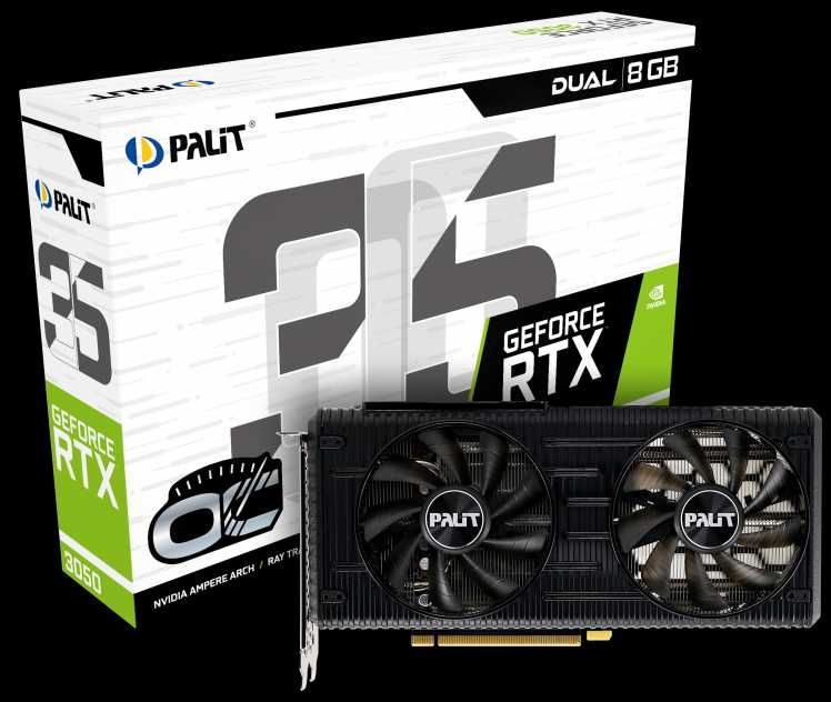 ГАРАНТІЯ RTX 3050 Palit GeForce Dual OC 8192MB ідеальний стан