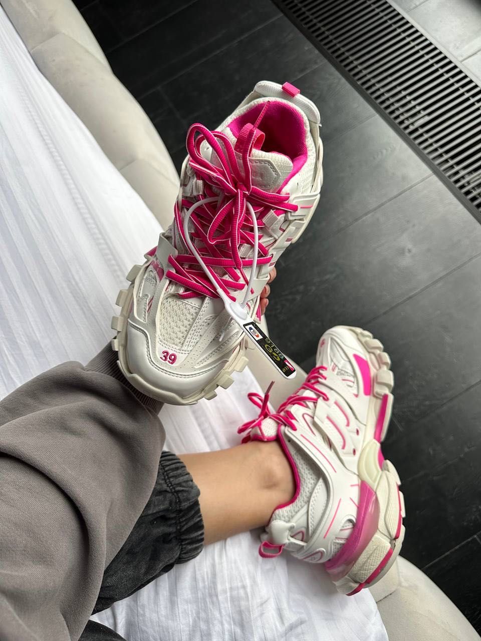 Balenciaga Track White/Pink Buty damskie trampki 36-40