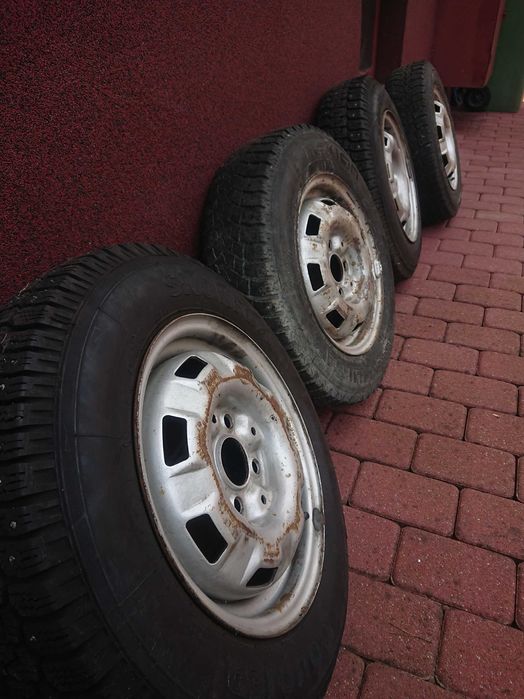 Golf mk1 oryginalne koła stalowe 5j13h + zimówki