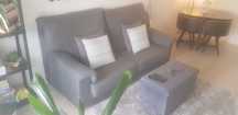Sofá Conforama 2 lugares cinzento