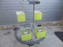 Candeeiro de Tecto + 2 Candeeiros de Mesa Cabeceira