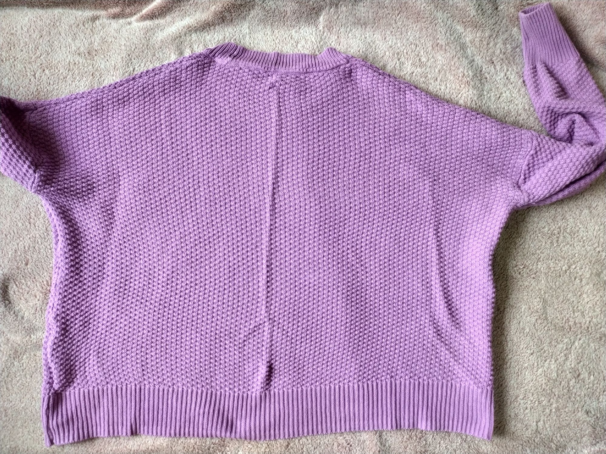 Liliowy sweter, bawełna, xl, days like this
