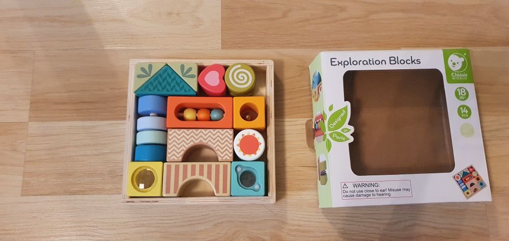 Drewniane klocki sensoryczne