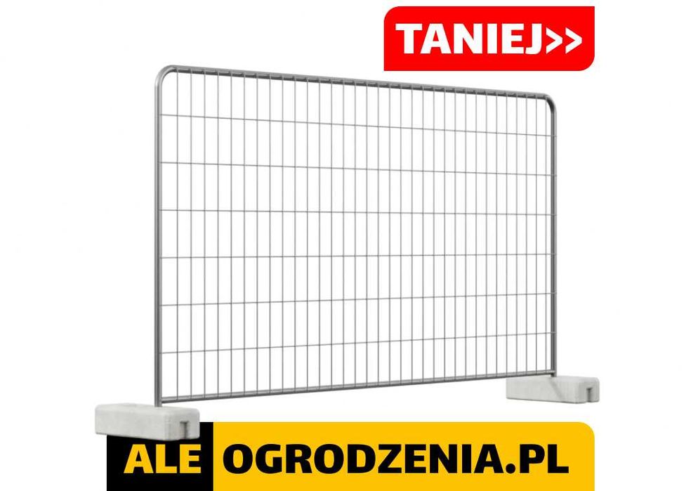 Ogrodzenie Tymczasowe/Budowlane Ażurowe KOMPLET
