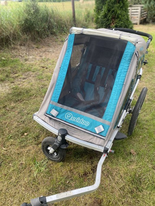 Przyczepka rowerowa wózek querido speedkid 2 dwuosobowa