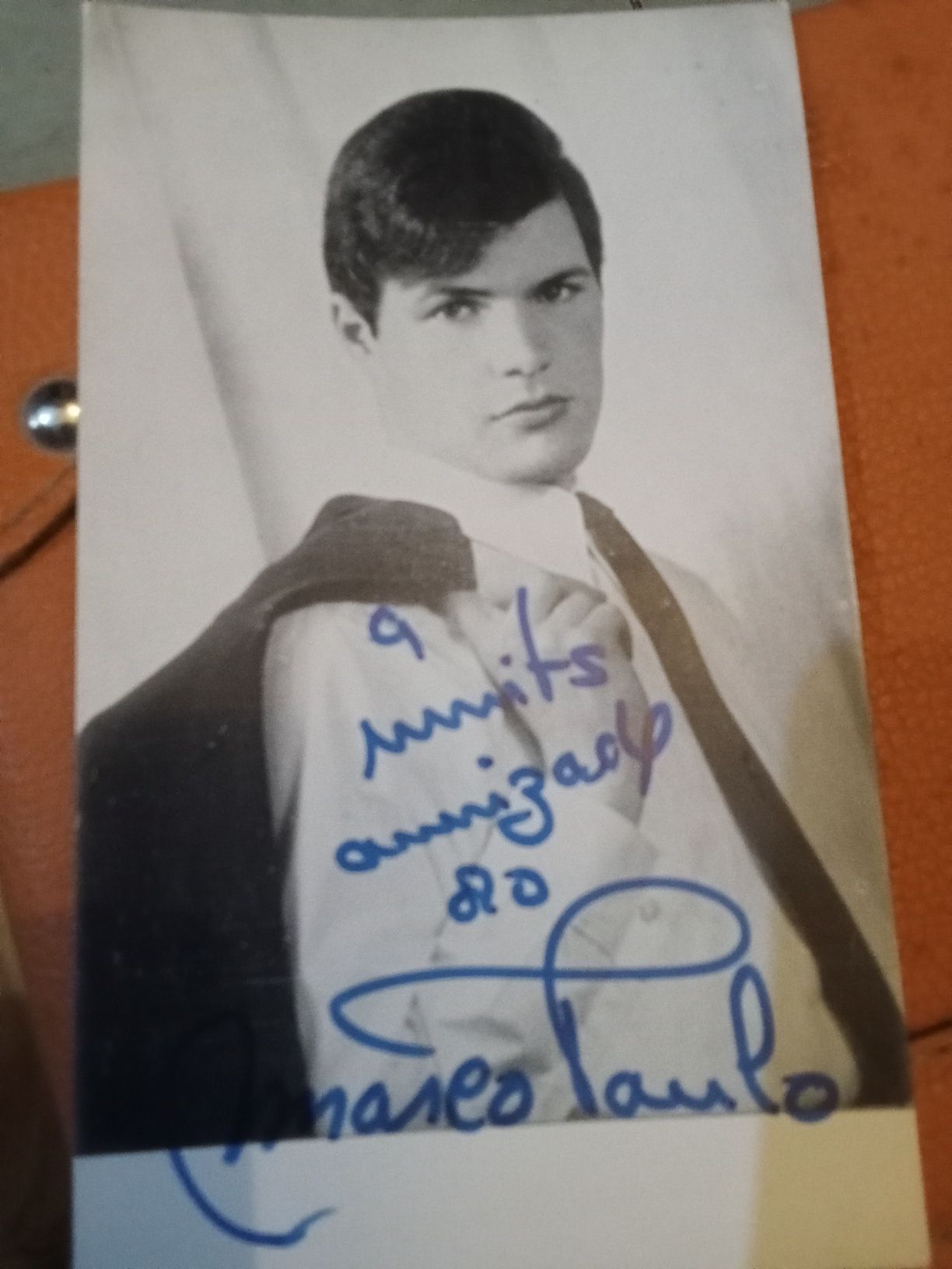 Foto autografada por Marco Paulo