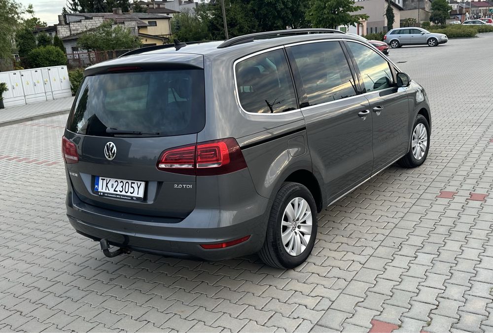 Vw Sharan 2.0TDI 150KM DSG 100% bezwypadkowy, ori lakier fvat23