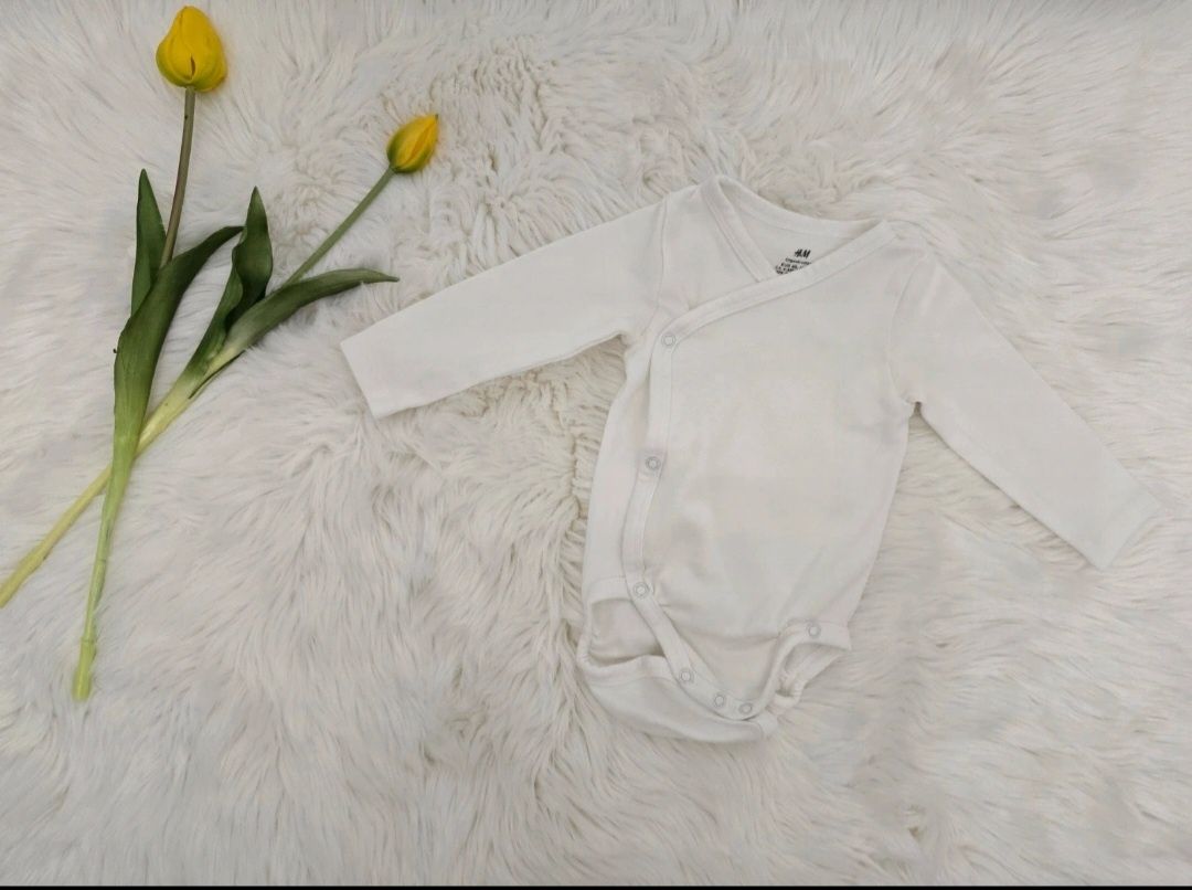 Body kopertowe z wysokiej jakości bawełny marki H&M w rozmiarze 68