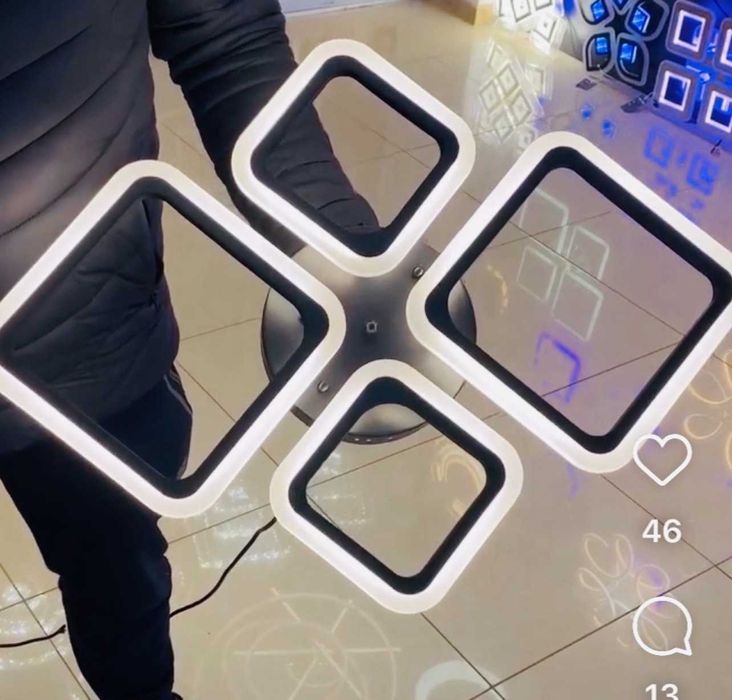 LED люстра, світлодіодний світильник 70ватт (БЕЗКОШТОВНА Доставка)